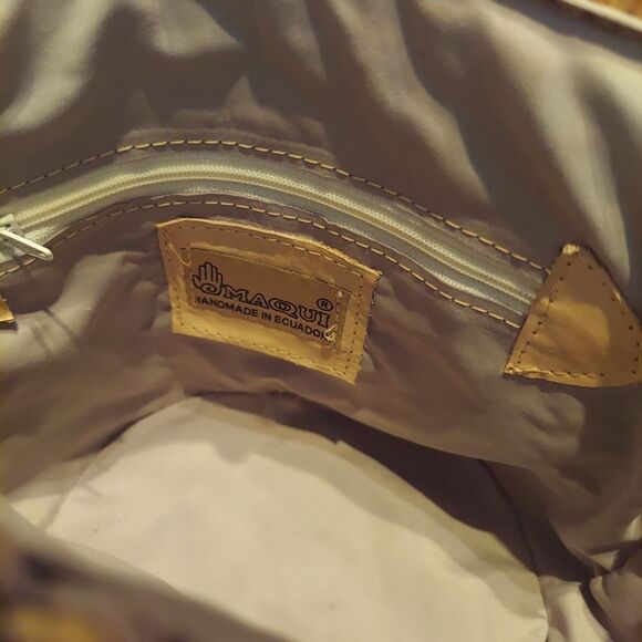 Vintage Maqui Hand-made Natural Straw Purse - Picture 5 of 5